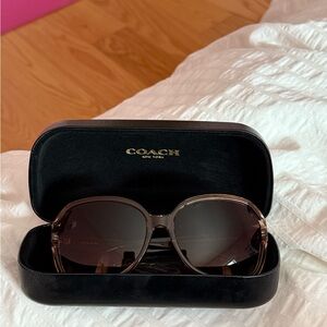 Vintage Coach Brown Sunglasses with Case
